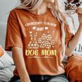 Chemistry Teacher And Dog Mom Costume Daisy Flower Women's Oversized Comfort T-shirt Yam