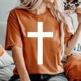 Christian Cross Jesus Christ Cross Christians Women's Oversized Comfort T-Shirt Yam