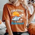 Cruising Into Retirement Retired Cruise Lovers Women's Oversized Comfort T-Shirt Yam
