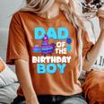 Dad Of The Birthday Boy Llama Family Party Decorations Women's Oversized Comfort T-Shirt Yam