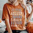 If Found Asleep Or Drunk Please Return To Cabin Cruise Women's Oversized Comfort T-Shirt Yam