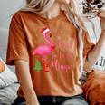 Flamingo Christmas Holiday Tropical Beach Party Women's Oversized Comfort T-Shirt Yam