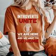 Isfj Introverts Unite Anti Social For Women Women's Oversized Comfort T-Shirt Yam