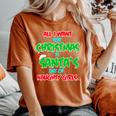 Men's Christmas Party Santa's Naughty Girl List Women's Oversized Comfort T-Shirt Yam