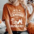 This Girl Loves Camping With Her Husband Camper Wife Women's Oversized Comfort T-shirt Yam