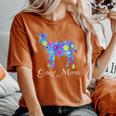 Goat Mom Saying Cute Floral Goat Lover Women's Oversized Comfort T-shirt Yam