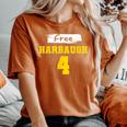 Harbaugh 4 Fall Season Women's Oversized Comfort T-Shirt Yam