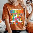 I'm Ready To Crush Kindergarten Dabbing Unicorn Cute Girls Women's Oversized Comfort T-Shirt Yam