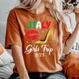 Italy Girls Trip 2023 Lips High Heals Friend Matching Girl Women's Oversized Comfort T-shirt Yam