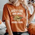 Just A Girl Who Loves Burmese Pythons Snakes Women's Oversized Comfort T-Shirt Yam
