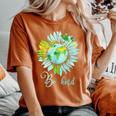 Be Kind Daisy Earth Hippie Flower Child Women's Oversized Comfort T-shirt Yam