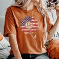 Be Kind Sunflower 4Th July Patriotic America Independence Women's Oversized Comfort T-shirt Yam