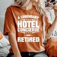 A Legendary Hotel Concierge Has Retired Women's Oversized Comfort T-Shirt Yam