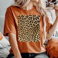 Leopard Spots Animal Print Halloween Costume Women's Oversized Comfort T-shirt Yam