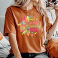Do More Of What Makes You Happy Positive Quotes Flower Women's Oversized Comfort T-Shirt Yam