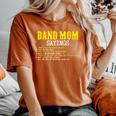 Marching Band Mom Sayings For Mothers Women's Oversized Comfort T-Shirt Yam