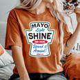 Mayo Light Shine Christian Women's Oversized Comfort T-Shirt Yam