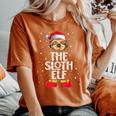 Merry Slothmas Xmas Cute Sloth Ugly Christmas Sweater Women's Oversized Comfort T-Shirt Yam