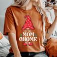 The Mom Gnome Family Matching Group Christmas Women's Oversized Comfort T-Shirt Yam