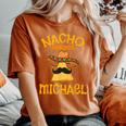 Nacho Average Michael Personalized Name Funny Taco Women Oversized Print Comfort T-shirt Yam