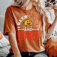 I Need Tacos And Horror Movies Horror Taco Halloween Halloween Women's Oversized Comfort T-Shirt Yam