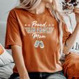 Proud Air Force Mom Usaf Graduation Family Outfits Women's Oversized Comfort T-Shirt Yam