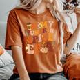 In My Pumpkin Spice Era Retro Autumn Thanksgiving Fall Y'all Women's Oversized Comfort T-Shirt Yam