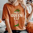 The Queen Elf Matching Family Christmas Party Pajama Women's Oversized Comfort T-Shirt Yam