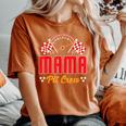 Race Car Birthday Party Matching Family Mama Pit Crew Women's Oversized Comfort T-Shirt Yam