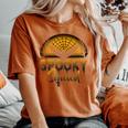 Retro Halloween Costume Scary Spooky Horror Spooky Squad Halloween Costume Women's Oversized Comfort T-Shirt Yam