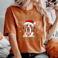 Saint Bernard Christmas Ugly Sweater Dog Lover Women's Oversized Comfort T-Shirt Yam