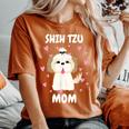 Shih Tzu Mom Mummy Mama Mum Mommy Mother's Day Mother Owner Women's Oversized Comfort T-Shirt Yam