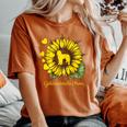 Sunflower Dog Mom For Goldendoodle Lovers Women's Oversized Comfort T-shirt Yam