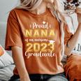 Super Proud Nana Of 2023 Graduate Awesome Family College Women's Oversized Comfort T-shirt Yam