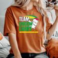 Team Chicken Curry Guyana And Trinidad Patriotic Cricket Women's Oversized Comfort T-Shirt Yam