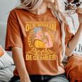 Never Underestimate An Old Woman Who Born In December Women's Oversized Comfort T-Shirt Yam