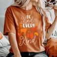 Vegan Animal Rights Be Kind To Every Kind Women's Oversized Comfort T-shirt Yam