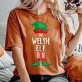Welsh Elf Christmas Party Matching Family Group Pajama Women's Oversized Comfort T-Shirt Yam