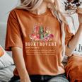 Wildflower Booktrovert Definition Book Lover Bookish Library Women's Oversized Comfort T-Shirt Yam