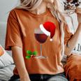 Wine For Christmas Wine For Parties Women's Oversized Comfort T-Shirt Yam