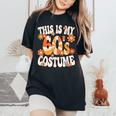 This Is My 60S Costume Groovy Peace Hippie 60'S Theme Party Women's Oversized Comfort T-Shirt Black