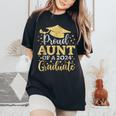 Aunt Senior 2024 Proud Aunt Of A Class Of 2024 Graduate Women's Oversized Comfort T-shirt Black
