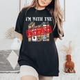 Im With The Banned Books For A Literature Teacher Women's Oversized Comfort T-shirt Black