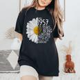Bday Mom Wife Born In April 1957 65 Years Of Being Sunshine Women's Oversized Comfort T-shirt Black