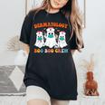 Boo Boo Crew For Dermatology Nurse Halloween Scrub Women's Oversized Comfort T-Shirt Black