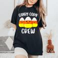 Candy Corn Crew Halloween Costume Friends Women's Oversized Comfort T-Shirt Black
