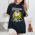 Cat Mom Sunflower Birman Mom Women's Oversized Comfort T-shirt Black