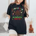 Christmas Surgery Squad Medical Surgical Nurse Rn Xmas Women's Oversized Comfort T-Shirt Black