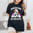 Cool Nurse For Unicorn Medical Nurses Rn Nursing Women's Oversized Comfort T-Shirt Black