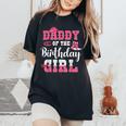 Daddy Of The Birthday Girl Western Cowgirl Themed 2Nd Bday Women's Oversized Comfort T-shirt Black